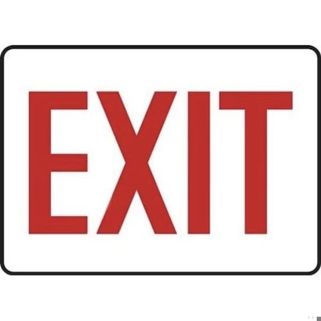 Accuform Exit Sign, Dura-Plastic, 10 in W, 7 in H MADC531XT